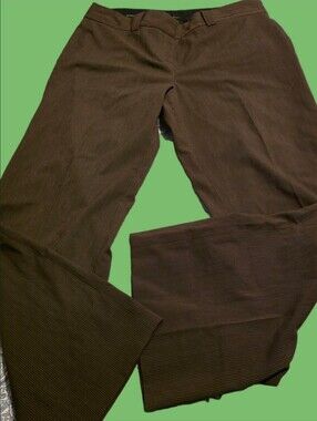 4/$67 Deal! Anne Klein Wide Leg Cuffed Brown Dress Pants